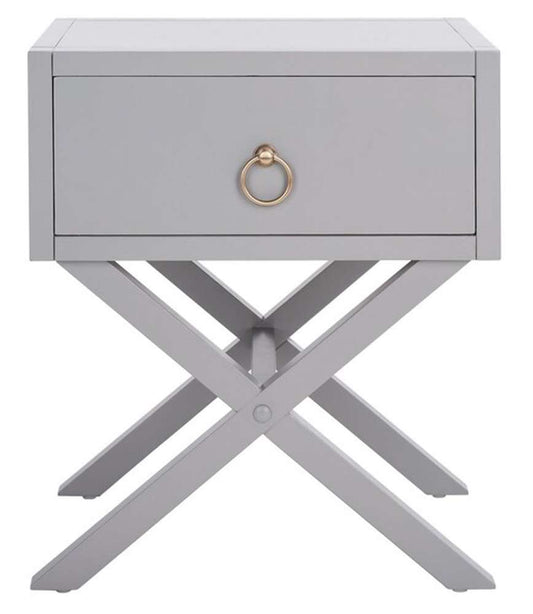 Safavieh - Odilia 1 Drawer Nightstand - Grey - NST9200D veiw 1