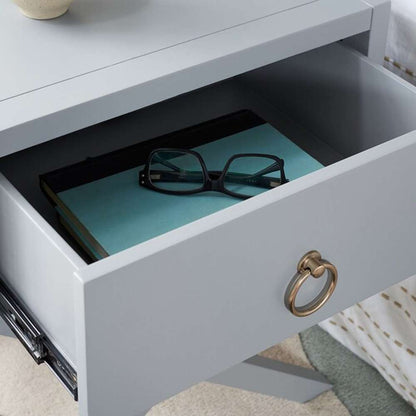 Safavieh - Odilia 1 Drawer Nightstand - Grey - NST9200D veiw 2