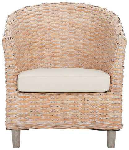 Safavieh - Omni Barrel Chair - White - White Washed - FOX6501E veiw 1