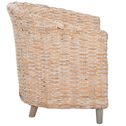Safavieh - Omni Barrel Chair - White - White Washed - FOX6501E veiw 4