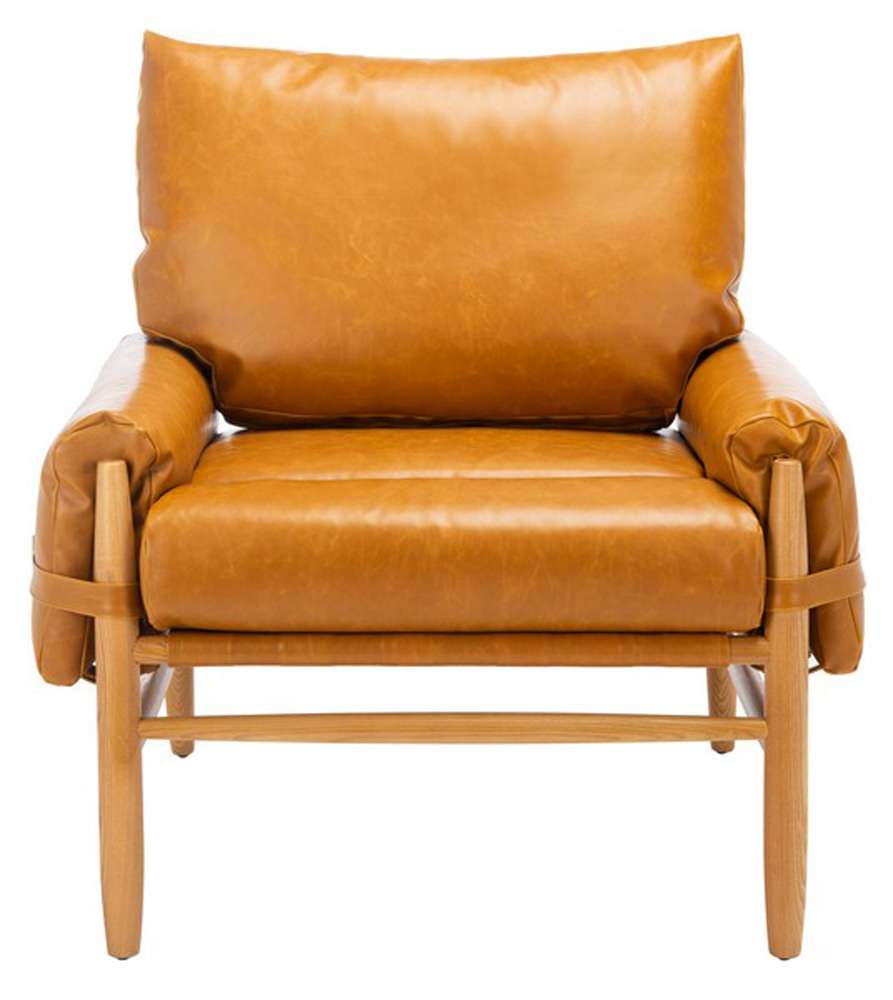 Safavieh - Oslo Mid Century Arm Chair - Caramel - Natural - ACH4509A veiw 1