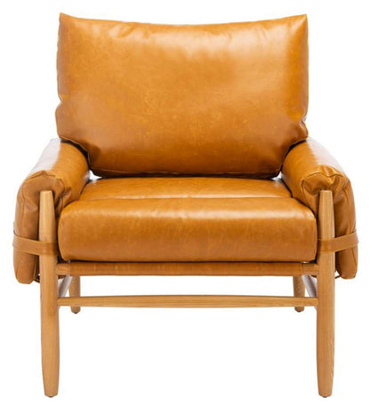 Safavieh - Oslo Mid Century Arm Chair - Caramel - Natural - ACH4509A veiw 1