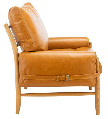 Safavieh - Oslo Mid Century Arm Chair - Caramel - Natural - ACH4509A veiw 3