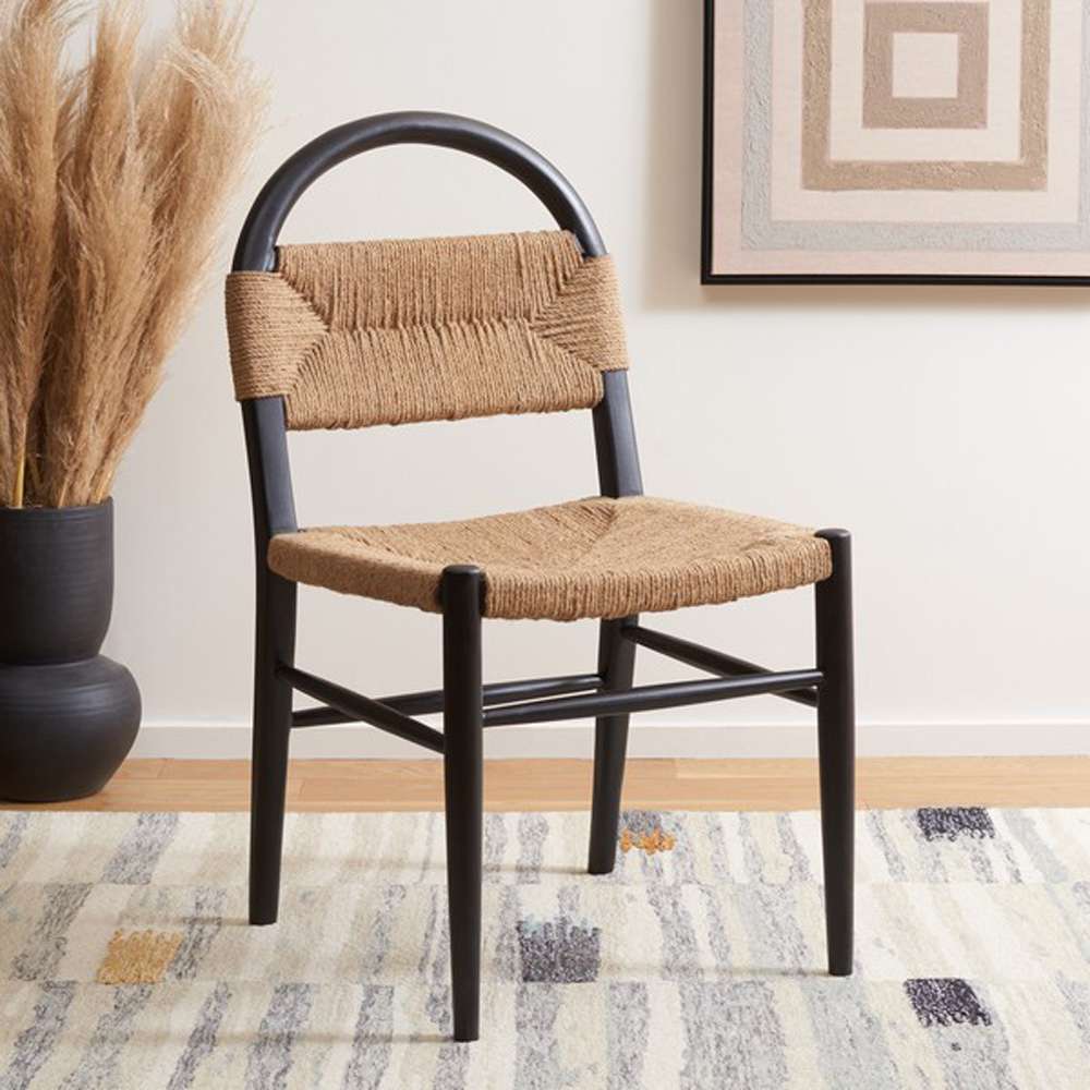 Safavieh - Ottilie Dining Chair - Black - Natural - DCH1206A veiw 2