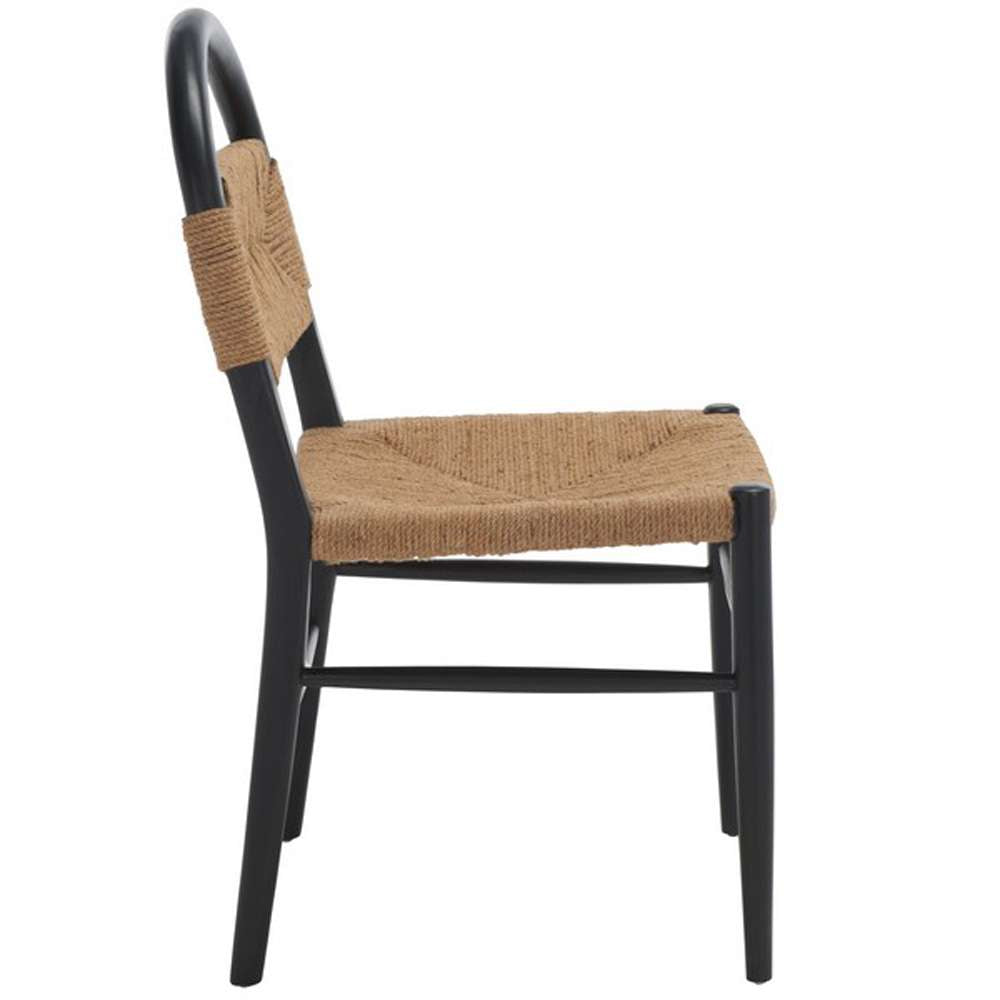 Safavieh - Ottilie Dining Chair - Black - Natural - DCH1206A veiw 4
