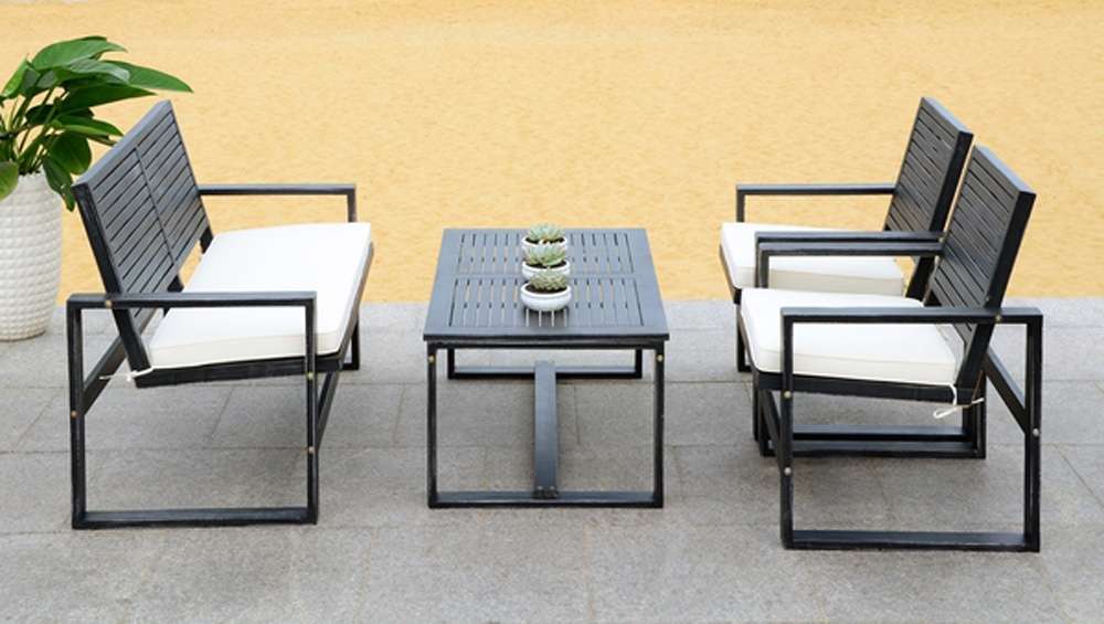 Safavieh - Ozark 4 Pc Set - Black - Beige - FOX6007E veiw 2