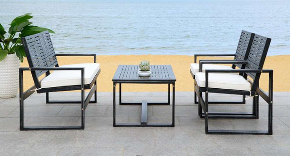 Safavieh - Ozark 4 Pc Set - Black - Beige - FOX6007E veiw 3