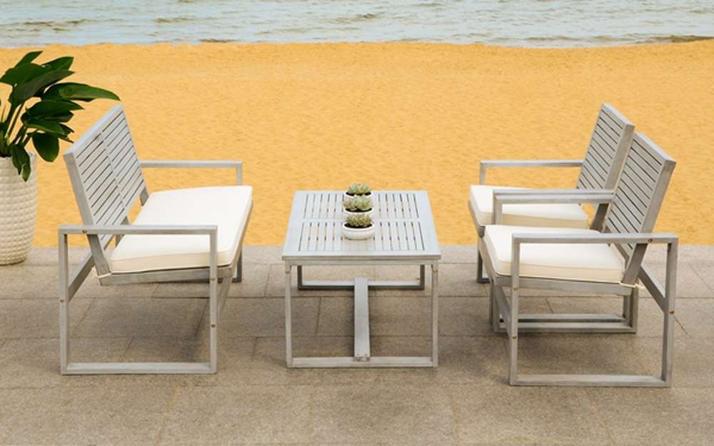 Safavieh - Ozark 4 Pc Set - Grey - Beige - FOX6007D veiw 1