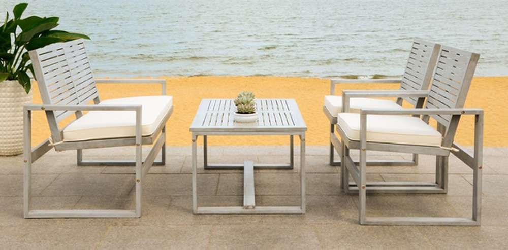 Safavieh - Ozark 4 Pc Set - Grey - Beige - FOX6007D veiw 2