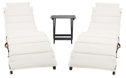 Safavieh - Pacifica 3 Piece Lounge Set - Black - Beige - PAT7020G veiw 1
