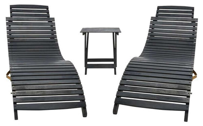 Safavieh - Pacifica 3 Piece Lounge Set - Black - Beige - PAT7020G veiw 2