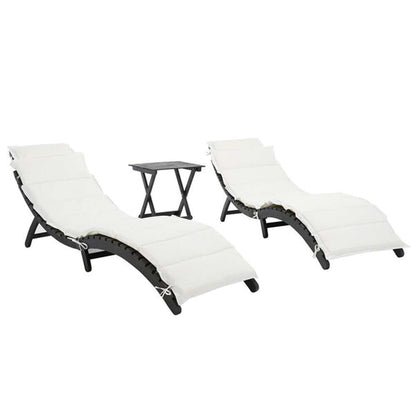 Safavieh - Pacifica 3 Piece Lounge Set - Black - Beige - PAT7020G veiw 4