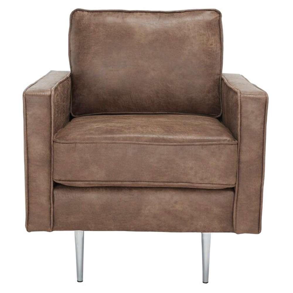 Safavieh - Paityn Accent Chair - Brown - Silver - ACH2000C veiw 1