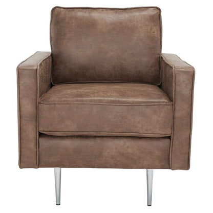 Safavieh - Paityn Accent Chair - Brown - Silver - ACH2000C veiw 1
