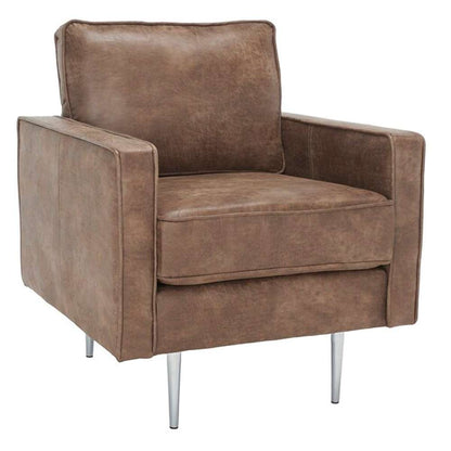 Safavieh - Paityn Accent Chair - Brown - Silver - ACH2000C veiw 3