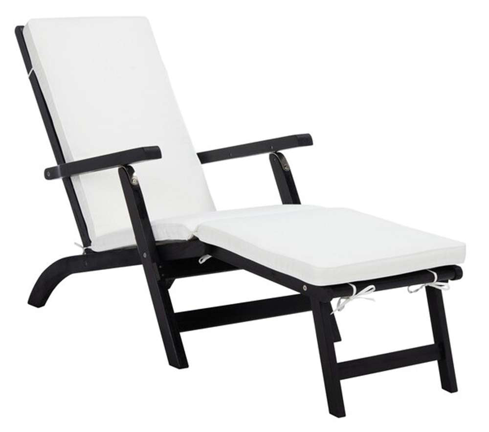 Safavieh - Palmdale Lounge Chair - Black - Beige - PAT7015G veiw 3