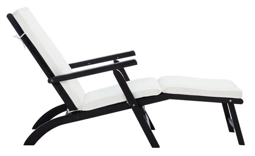Safavieh - Palmdale Lounge Chair - Black - Beige - PAT7015G veiw 4