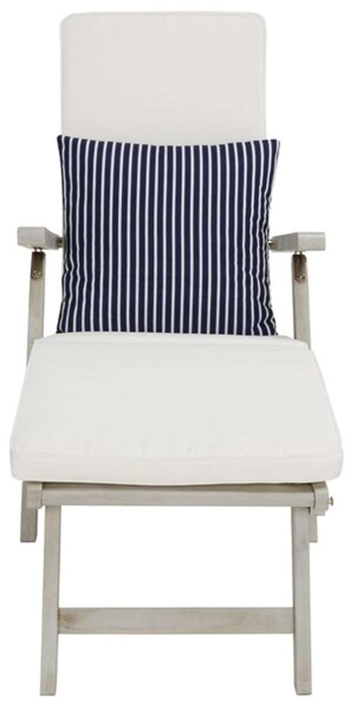 Safavieh - Palmdale Lounge Chair - Grey - Bge + Thn Stp P - PAT7015F veiw 1