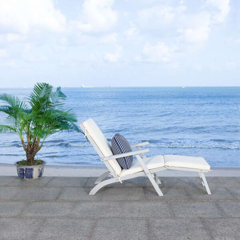 Safavieh - Palmdale Lounge Chair - Grey - Bge + Thn Stp P - PAT7015F veiw 2
