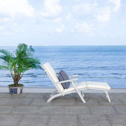 Safavieh - Palmdale Lounge Chair - Grey - Bge + Thn Stp P - PAT7015F veiw 2