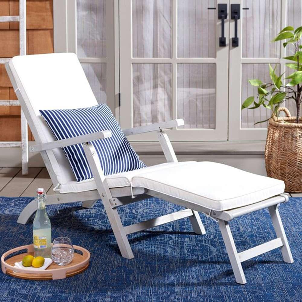 Safavieh - Palmdale Lounge Chair - Grey - Bge + Thn Stp P - PAT7015F veiw 3