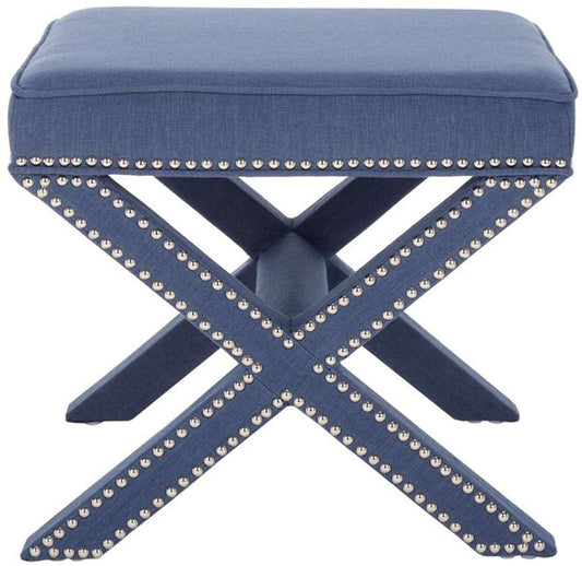 Safavieh - Palmer Ottoman - Navy - MCR4589Q veiw 1
