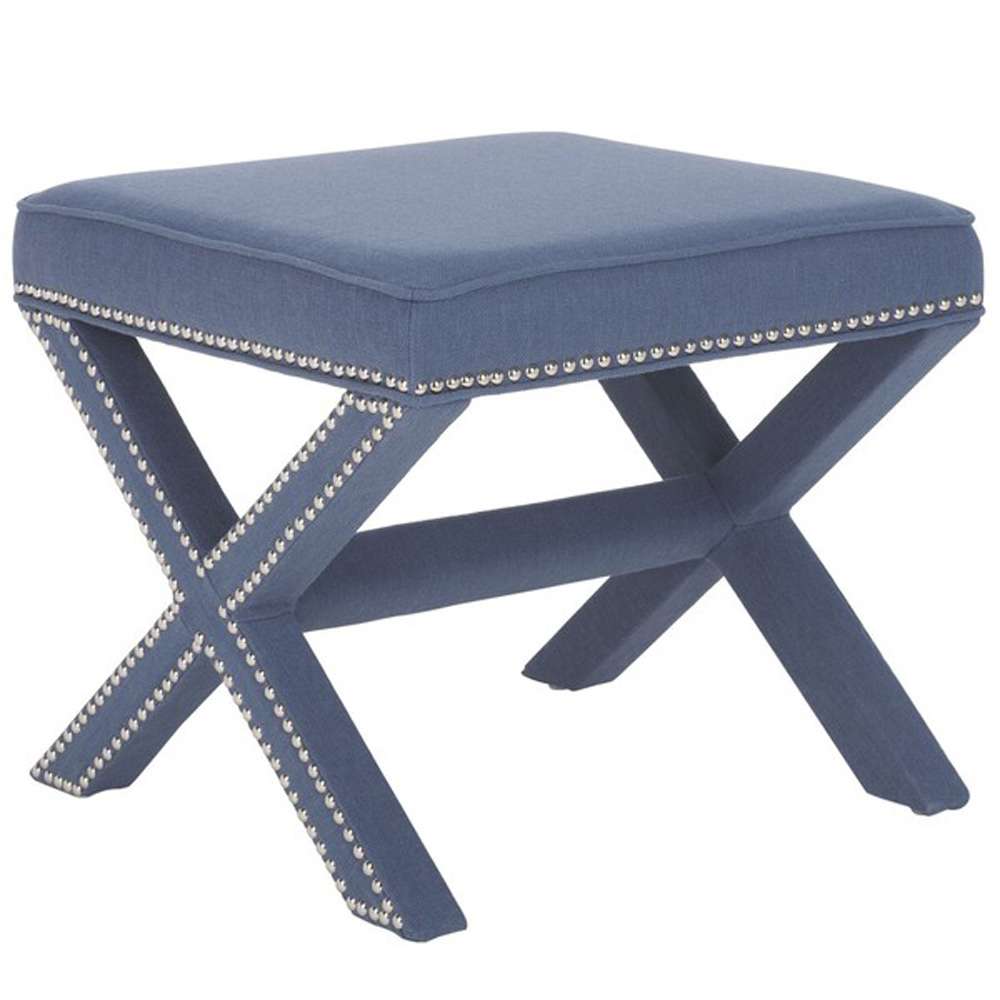Safavieh - Palmer Ottoman - Navy - MCR4589Q veiw 3