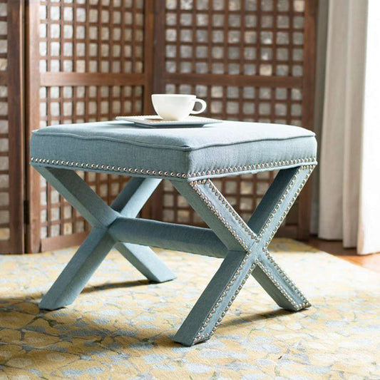 Safavieh - Palmer Ottoman - Sky Blue - MCR4589S veiw 2