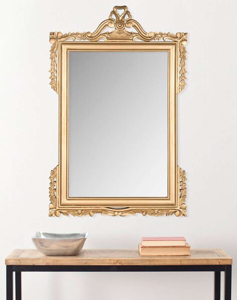 Safavieh - Pediment Mirror - Gold - MIR5004C veiw 1