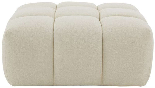 Safavieh - Petryna Boucle Tufted Ottoman - Creme - SFV4823B veiw 1