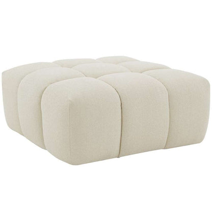 Safavieh - Petryna Boucle Tufted Ottoman - Creme - SFV4823B veiw 4