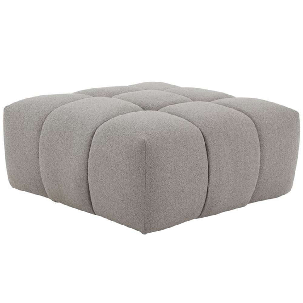 Safavieh - Petryna Boucle Tufted Ottoman - Grey - SFV4823C veiw 3