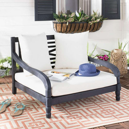 Safavieh - Pomona Lounger - Dark Slate Gray - Beige - PAT6740K veiw 2
