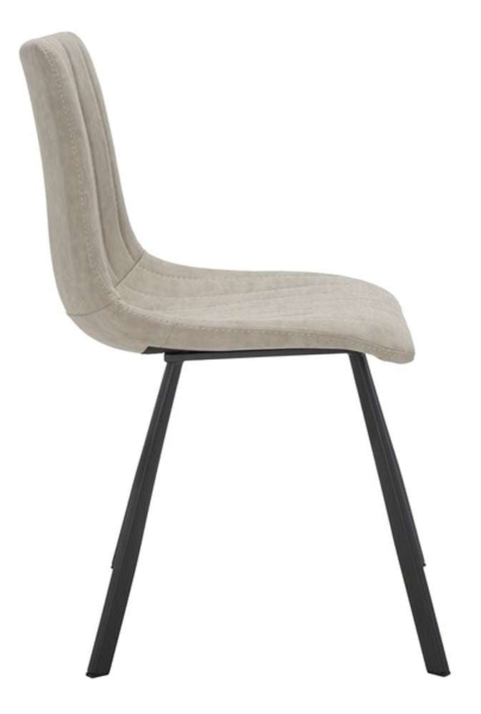 Safavieh - Pryer Dining Chair - Stone - Black  (Set of 2) - DCH3011B-SET2 veiw 4