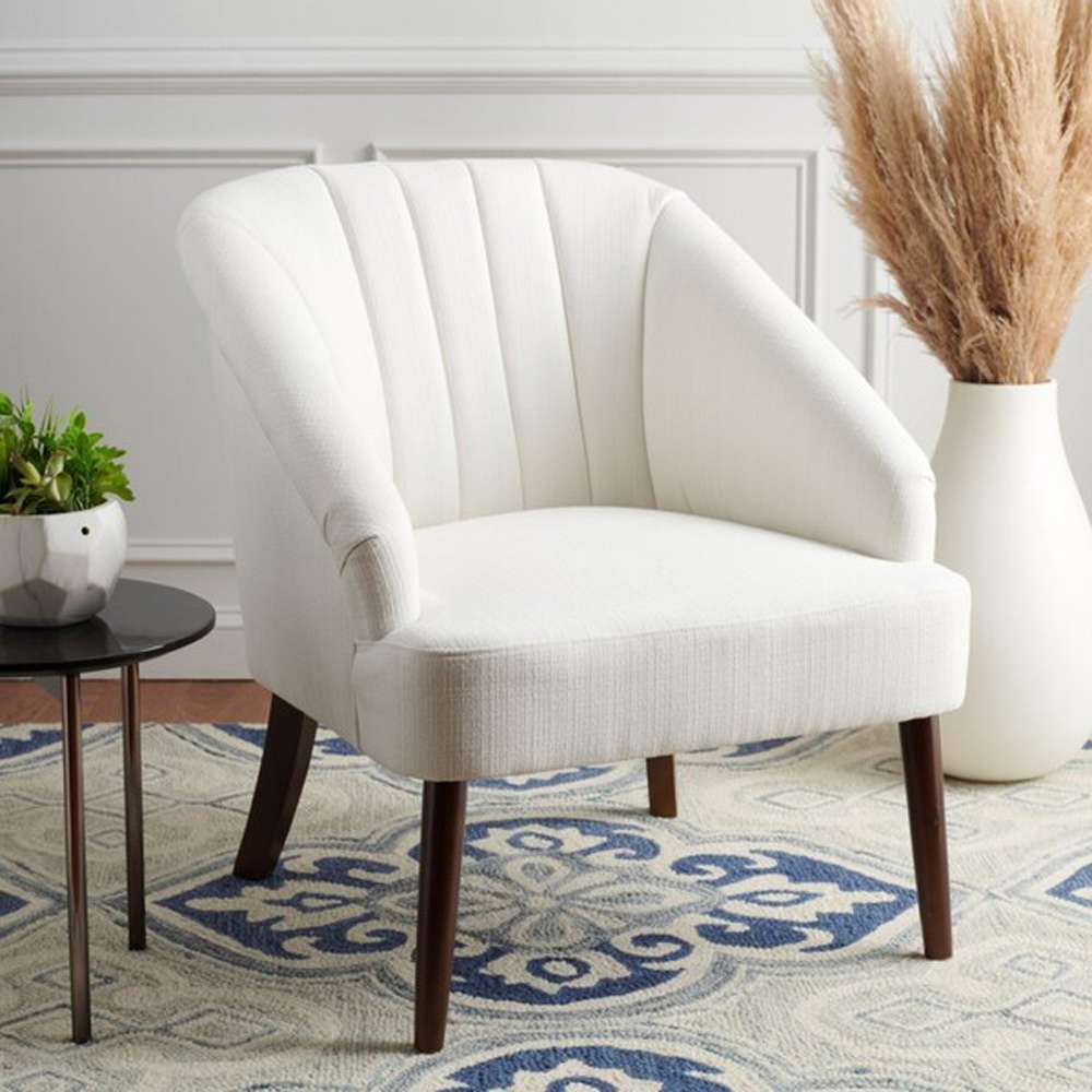 Safavieh - Quenton Accent Chair - White - ACH4002A veiw 2