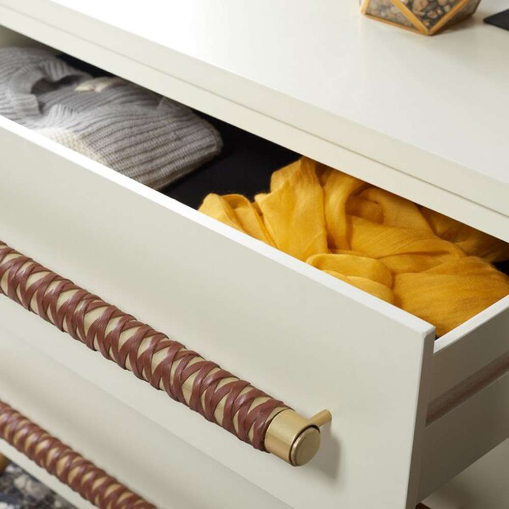 Safavieh - Raquel 3 Drawer Chest - White - Gold - CHS6602C veiw 2