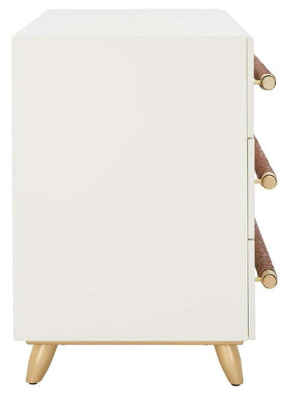Safavieh - Raquel 3 Drawer Chest - White - Gold - CHS6602C veiw 5