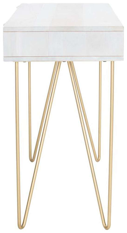 Safavieh - Raveena Desk - White Washed - Brass - DSK9002C veiw 4