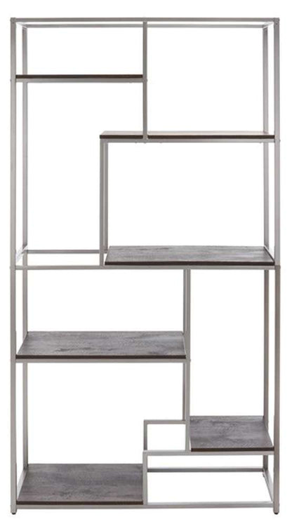Safavieh - Rege 7 Shelf Etagere - Cocoa Walnut - Silver - ETG6402B veiw 1