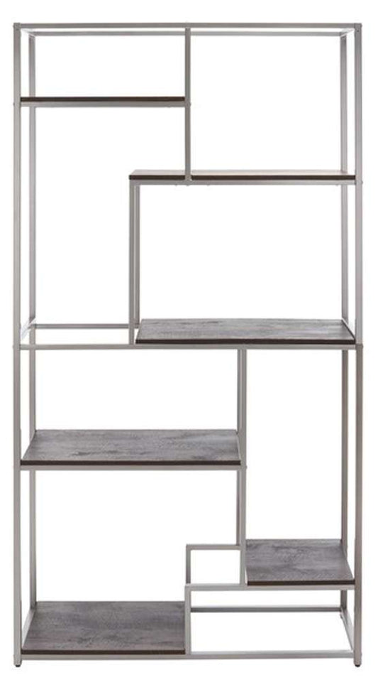 Safavieh - Rege 7 Shelf Etagere - Cocoa Walnut - Silver - ETG6402B veiw 1