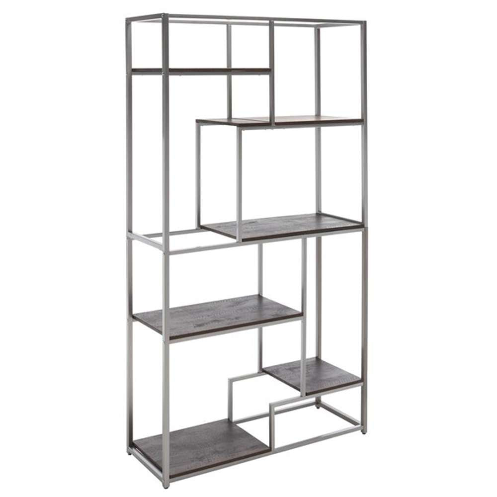 Safavieh - Rege 7 Shelf Etagere - Cocoa Walnut - Silver - ETG6402B veiw 3