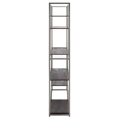 Safavieh - Rege 7 Shelf Etagere - Cocoa Walnut - Silver - ETG6402B veiw 4