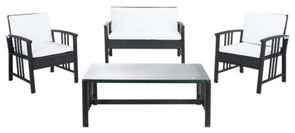 Safavieh - Reslor 4 Pc Living Set - Black - White - PAT7713A veiw 1
