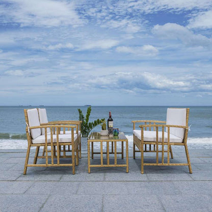 Safavieh - Reslor 4 Pc Living Set - Natural - White - PAT7713D veiw 2