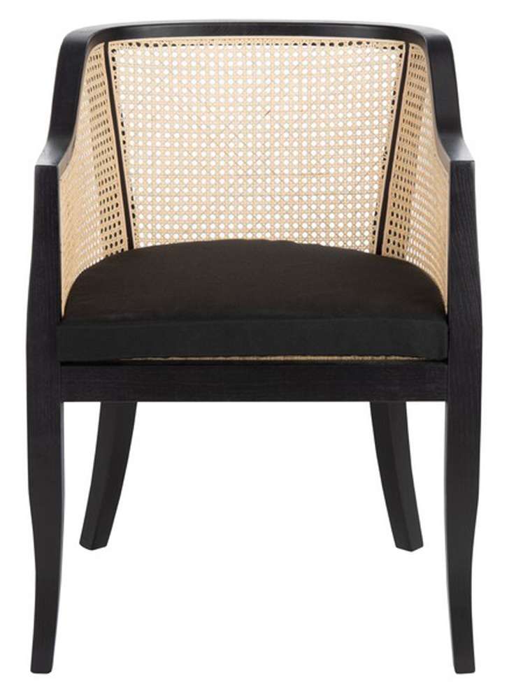 Safavieh - Rina Cane Dining Chair - Black - Natural - DCH9501D veiw 1
