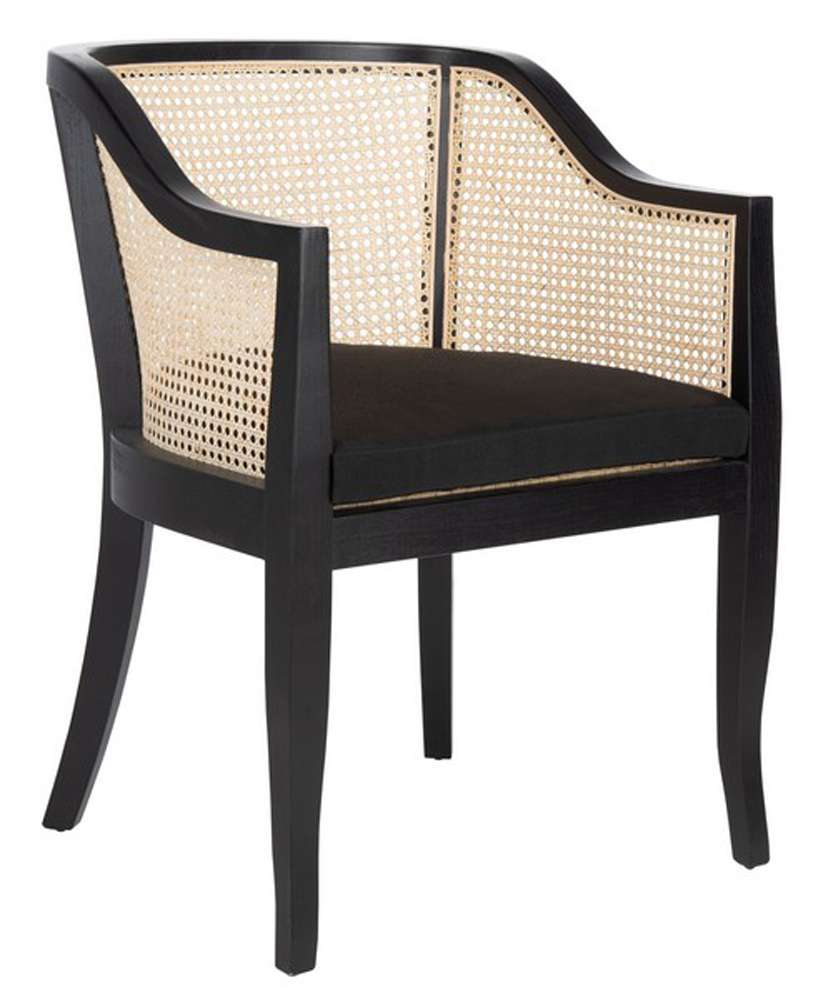 Safavieh - Rina Cane Dining Chair - Black - Natural - DCH9501D veiw 3