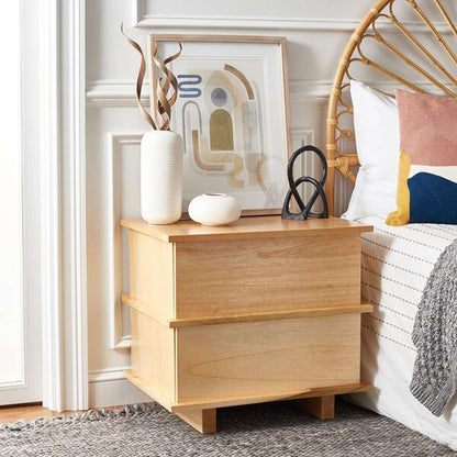 Safavieh - Rodney 2 Drawer Nightstand - Natural - NST9204B veiw 3