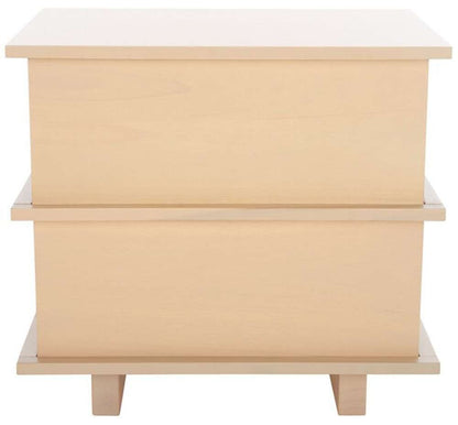 Safavieh - Rodney 2 Drawer Nightstand - White Washed - NST9204A veiw 1
