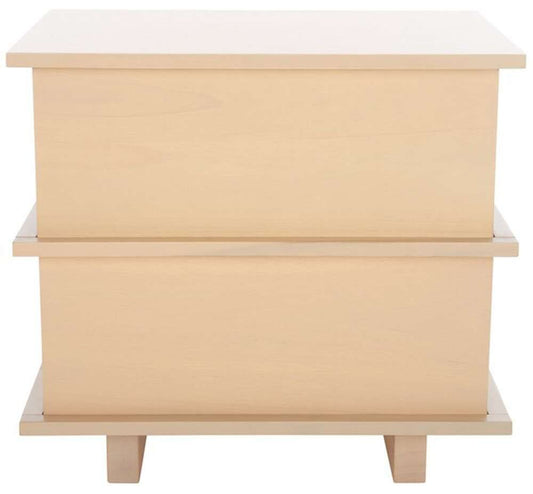 Safavieh - Rodney 2 Drawer Nightstand - White Washed - NST9204A veiw 1