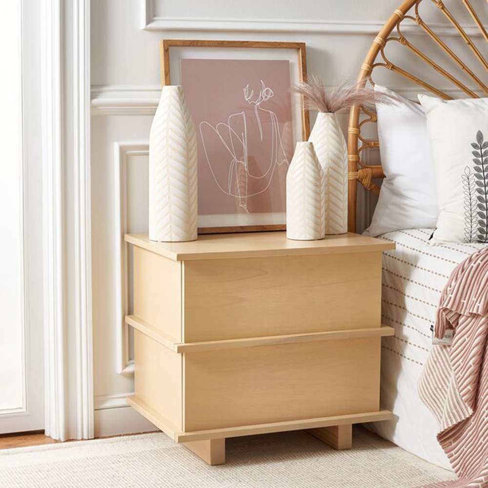 Safavieh - Rodney 2 Drawer Nightstand - White Washed - NST9204A veiw 3